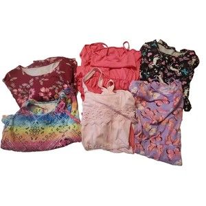 Girls Lot Of 6 Spring Summer Dresses Size XXL 16-18
